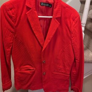 New York Inn Company, women’s red ribbed Blazer